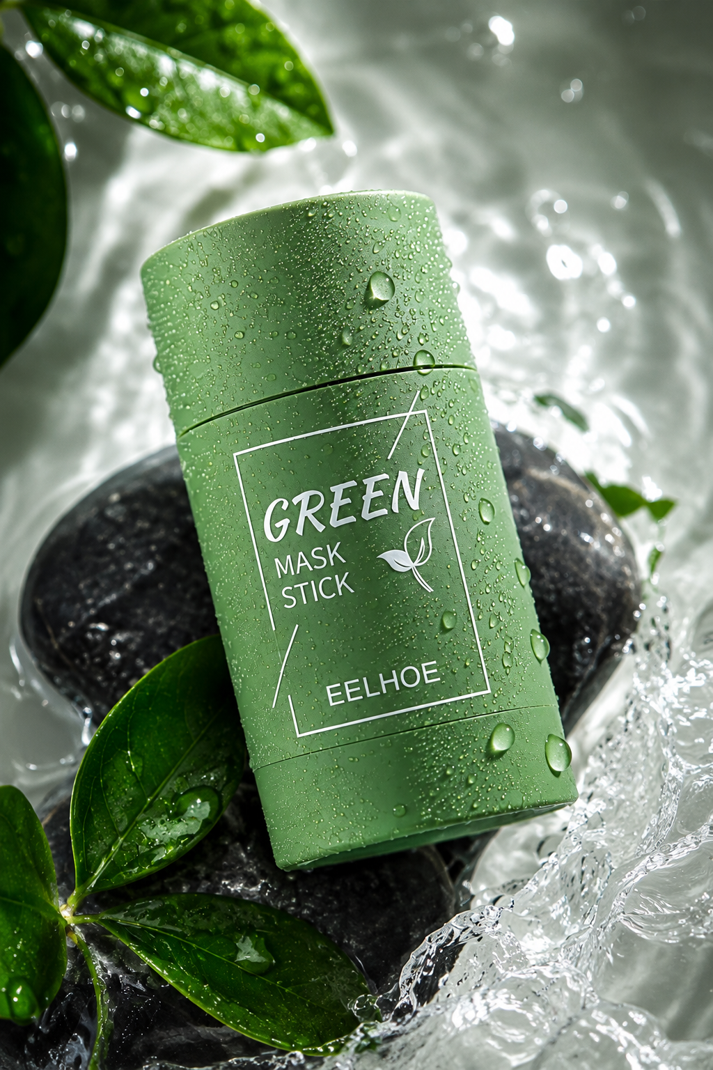 Máscara Facial Sólida de Chá Verde