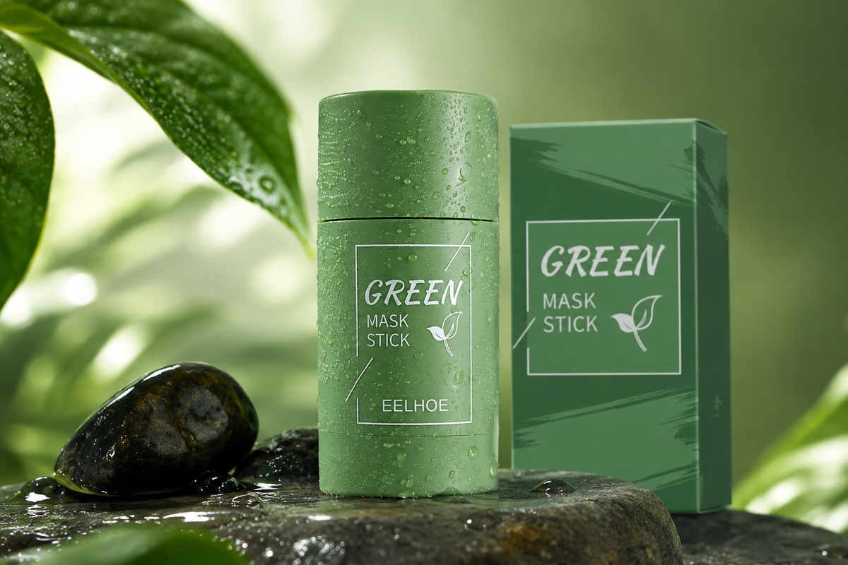 Máscara Facial Sólida de Chá Verde
